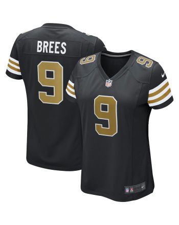 Drew Brees 9 New Orleans Saints Women's Game Jersey - Black