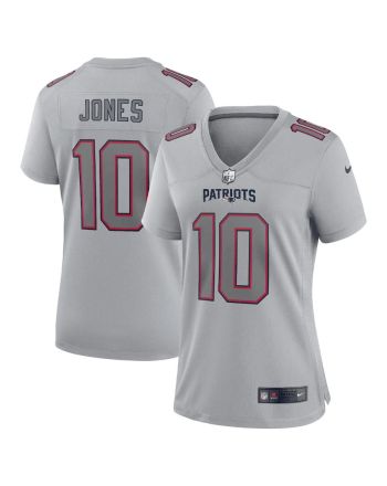 Mac Jones New England Patriots Women's Atmosphere Fashion Game Jersey - Gray