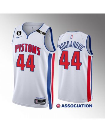 Bojan Bogdanovic 44 Detroit Pistons White Association Edition Jersey 2022-23 Swingman