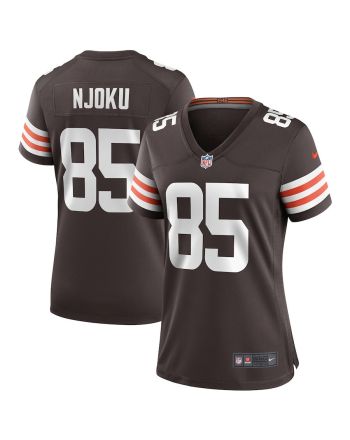 David Njoku 85 Cleveland Browns Game Women Jersey - Brown