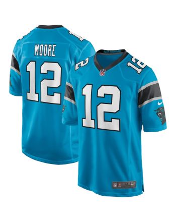 DJ Moore 12 Carolina Panthers Men's Game Jersey - Blue