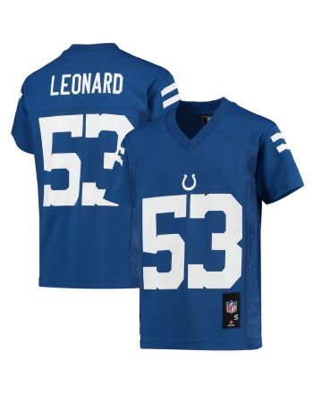 Shaquille Leonard 53 Indianapolis Colts YOUTH Jersey - Royal