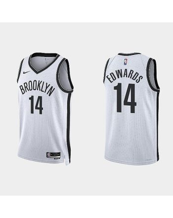 Brooklyn Nets Kessler Edwards 14 2022-23 Association Edition White Men Jersey Swingman