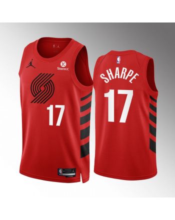 Shaedon Sharpe 17 2022-23 Portland Trail Blazers Red Statement Edition Men Jersey Swingman