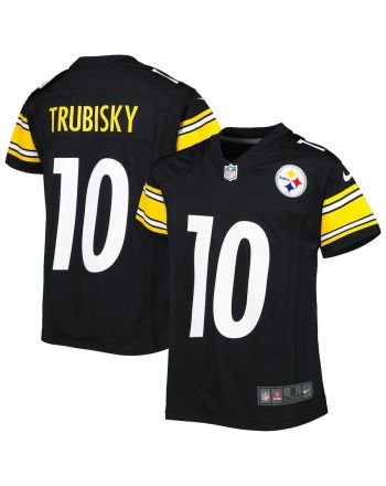 Mitchell Trubisky 10 Pittsburgh Steelers YOUTH Game Jersey - Black