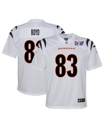 Tyler Boyd 83 Cincinnati Bengals Super Bowl LVIII YOUTH Away Limited Jersey - White