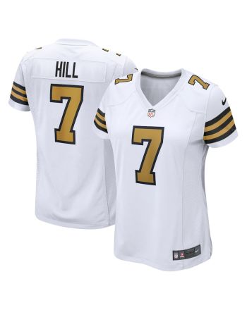 Taysom Hill 7 New Orleans Saints Women Alternate Game Jersey - White