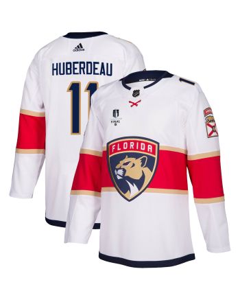 Florida Panthers Jonathan Huberdeau 11 Away 2023 Stanley Cup Final Breakaway Men Jersey - White