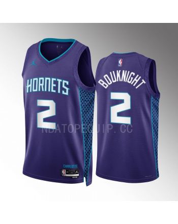 James Bouknight 2 2022-23 Charlotte Hornets Purple Statement Edition Men Jersey Swingman