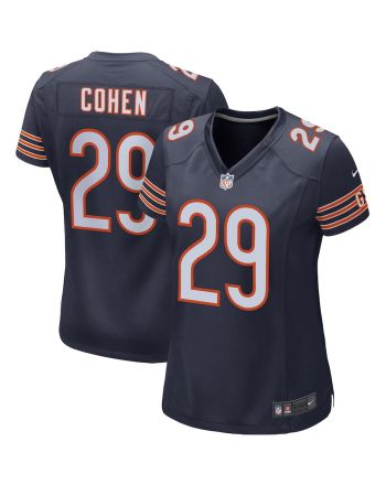 Tarik Cohen 29 New York Giants Women Game Jersey - Navy