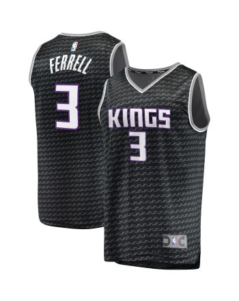 Yogi Ferrell Sacramento Kings Fast Break Player Jersey - Statement Edition - Black