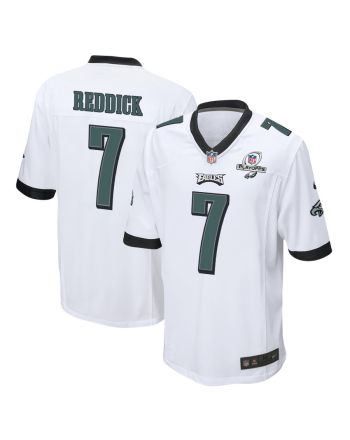 Haason Reddick 7 Philadelphia Eagles 2023 Playoffs Patch Game Men Jersey - White