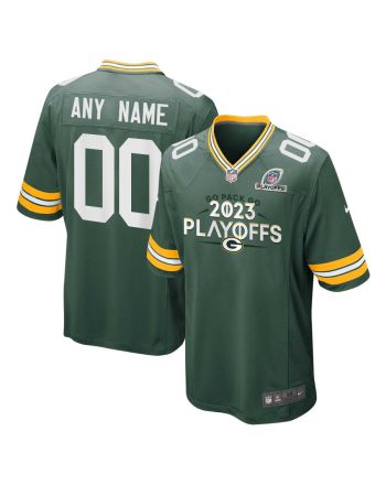 Green Bay Packers Go Pack Go 2023 Playoffs Ready Game Men Custom Jersey - Green