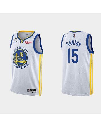 Golden State Warriors Gui Santos 15 2022-23 Association Edition White Men Jersey Swingman