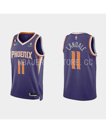 Phoenix Suns 11 Jock Landale 2022-23 Icon Edition Purple Men Jersey