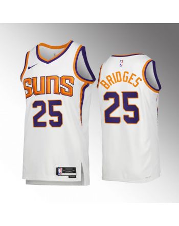 Phoenix Suns Mikal Bridges 25 2022-23 Association Edition White Jersey Swingman