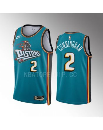 Detroit Pistons Cade Cunningham 2022-23 Classic Edition Teal 2 Jersey Swingman