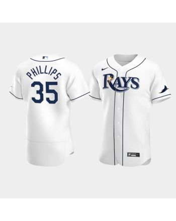 Brett Phillips 35 Tampa Bay Rays White Home Jersey Jersey