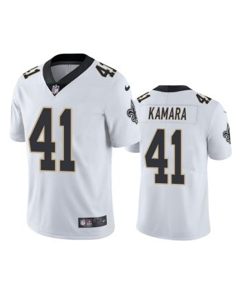 New Orleans Saints Alvin Kamara 41 White Vapor Limited Jersey