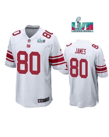 Richie James 80 New York Giants Super Bowl LVII Super Bowl LVII White Men Game Jersey