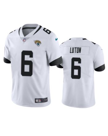 Jake Luton 6 Jacksonville Jaguars White Vapor Limited Jersey