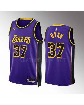 Matt Ryan 37 2022-23 Los Angeles Lakers Purple Statement Edition Men Jersey Swingman