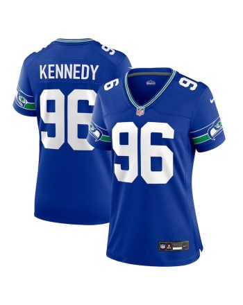 Cortez Kennedy 96 Seattle Seahawks Women's Throwback Player Game Jersey - Royal