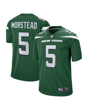 Thomas Morstead 5 New York Jets Game Player Jersey - Gotham Green