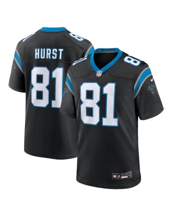 Hayden Hurst 81 Carolina Panthers Team Game Men Jersey - Black