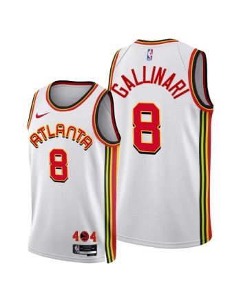 Atlanta Hawks 8 Danilo Gallinari 2022-23 Association Edition Jersey White - Men Jersey