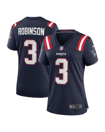 James Robinson New England Patriots Women's Player Game Jersey - Navy