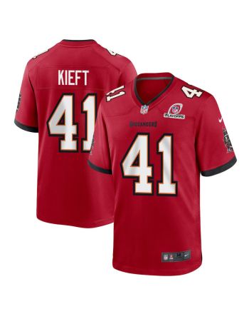 Ko Kieft 41 Tampa Bay Buccaneers 2023 Playoffs Patch Game Men Jersey - Red