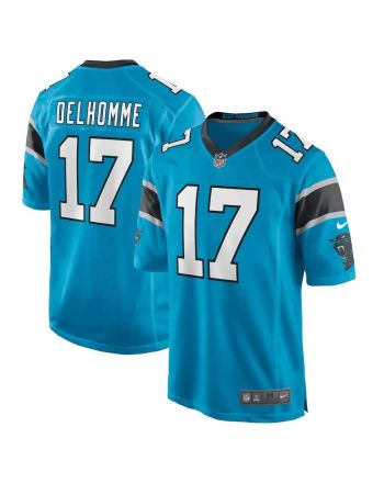 Jake Delhomme 17 Carolina Panthers Retired Player Jersey - Blue