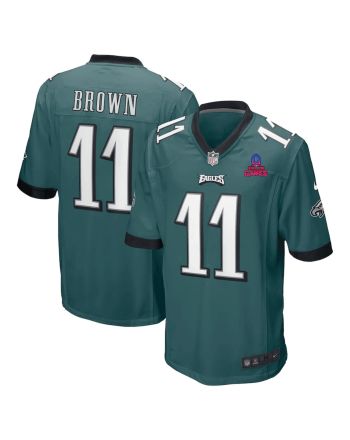 A.J. Brown 11 Philadelphia Eagles 2024 Pro Bowl Patch Game Men Jersey - Midnight Green