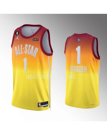 James Harden 1 Philadelphia 76ers 2023 NBA All-Star Men Jersey - Orange