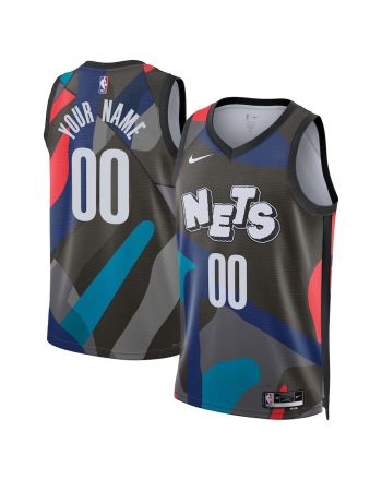 Brooklyn Nets 2023/24 City Edition Swingman Custom Jersey - Black