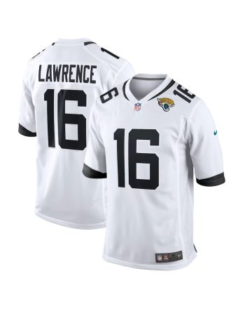 Trevor Lawrence 16 Jacksonville Jaguars Men's Game Jersey - White