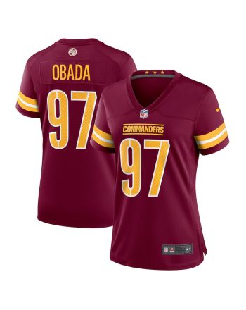 Efe Obada 97 Washington Commanders Women Game Jersey - Burgundy