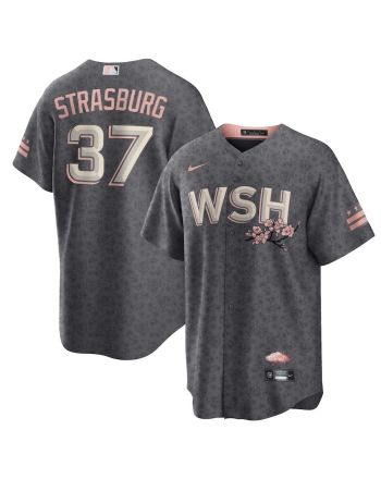 Stephen Strasburg 37 Washington Nationals City Connect Men Jersey - Gray