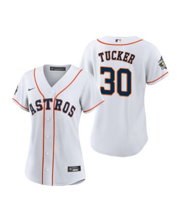 Women's Houston Astros Kyle Tucker 30 White 2022-23 World Series Jersey