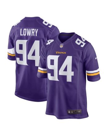 Dean Lowry 94 Minnesota Vikings Men Game Jersey - Purple