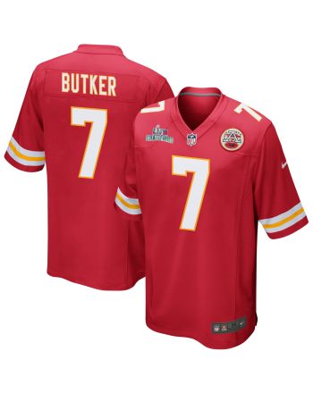 Harrison Butker 7 Kansas City Chiefs Super Bowl LVII Champions Men Game Jersey - Red