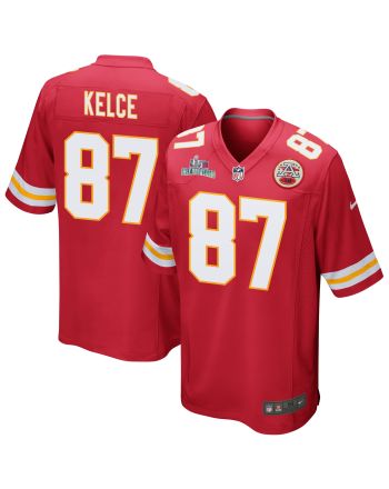 Travis Kelce 87 Kansas City Chiefs Super Bowl LVII Champions Men Game Jersey - Red