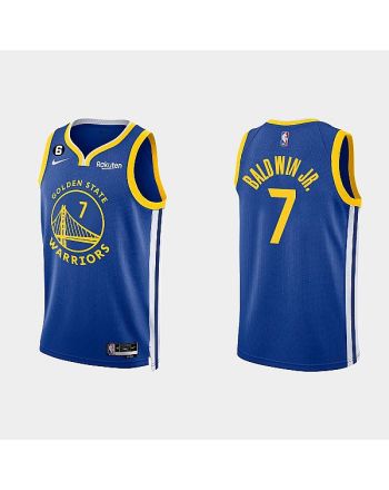 Golden State Warriors 7 Patrick Baldwin Jr. 2022-23 Icon Edition Royal Men Jersey