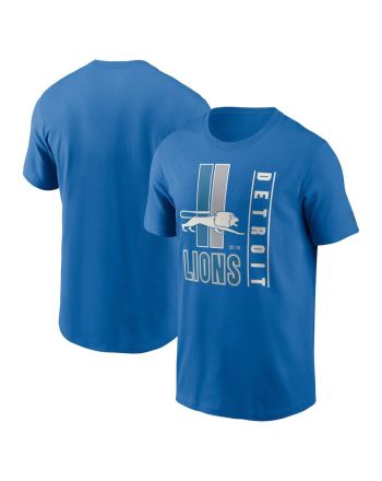 Detroit Lions Lockup Essential T-Shirt - Blue