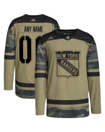 New York Rangers Military Appreciation Team Custom Practice Jersey - Camo