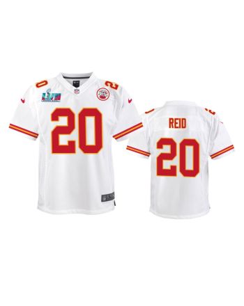 Justin Reid 20 Kansas City Chiefs Super Bowl LVII Game Jersey - Youth White