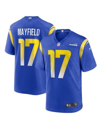 Baker Mayfield 17 Los Angeles Rams Game Player Jersey - Royal