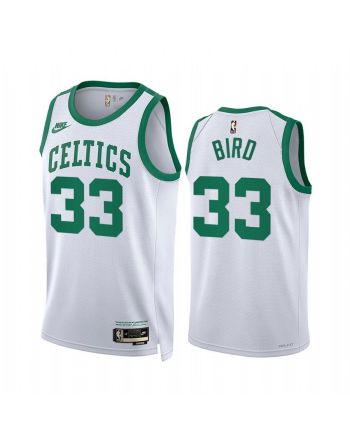 Larry Bird Boston Celtics Classic Edition White 33 Jersey Year Zero - Men Jersey