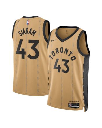 Pascal Siakam 43 Toronto Raptors 2023/24 City Edition Swingman Jersey - Gold